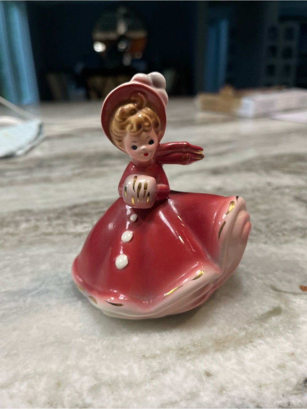 Vintage Josef Originals "January" birthday month ceramic figurine
